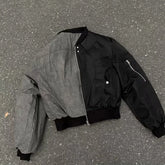 Hearujoy Y2K Reversible Jacket American New Bomber Double Sided High Street Warm Coat Vintage Gothic Oversized Men Women Baseball Uniform